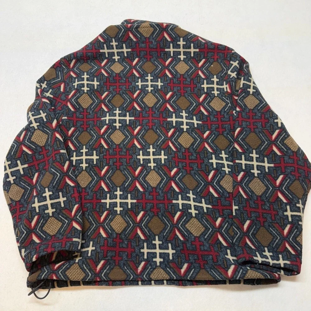 Vintage Woolrich Fleece Pullover Mens‎ XL Aztec Print Southwest 1/4 Zip 90s
